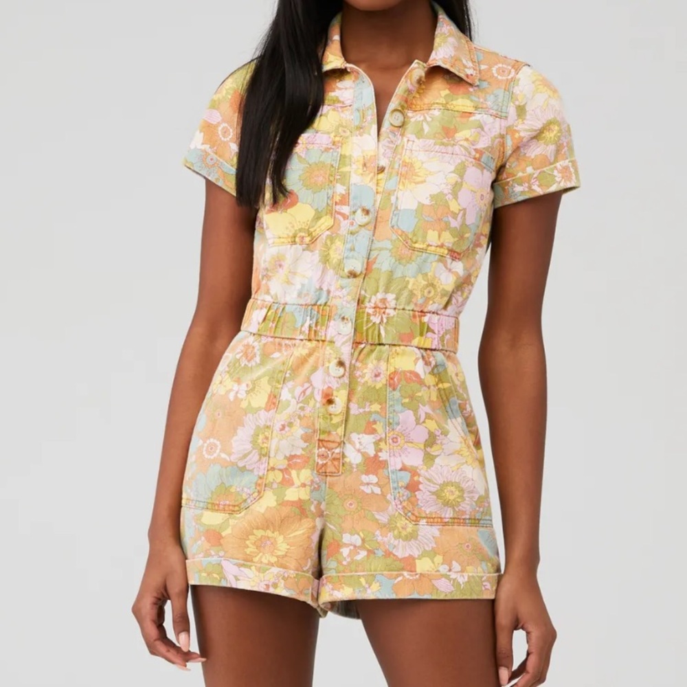 SHOW ME YOUR MUMU 🌼🌸 CANNON ROMPER sz Sm